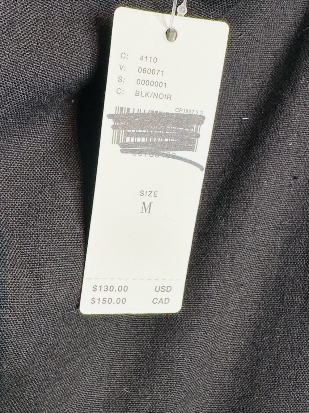 Anthro Amit Aggarwal Olivia Black Cotton Linen Embroidered Top Shirt Blouse NWT - Picture 9 of 15